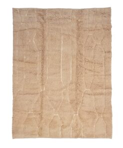 AYHAM – Light Brown Rug – Handmade Beni Ourain Tufted Carpet 11x14