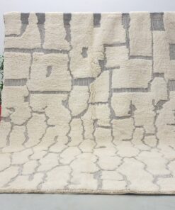 Alternative view of KAYAN – White And Gray Rug – Beni Ourain Tufted Custom Rugs