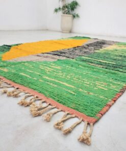 Purple & Mustard Moroccan Rug 4