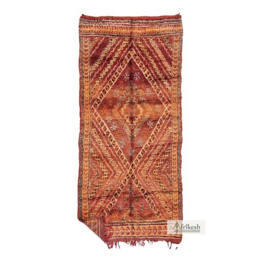 MENDIL - Vintage Rug 6x13 - Moroccan Beni M'Guild Rug