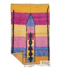 Purple & Mustard Moroccan Rug 2