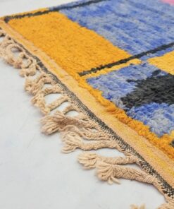 Purple & Mustard Moroccan Rug