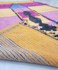 Purple & Mustard Moroccan Rug