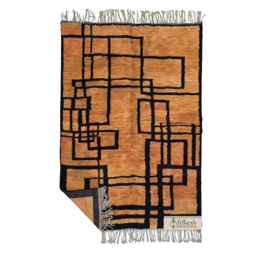 JAZAF - Beni Rug 7x10 - Abstract Mrirt Plush Shag Rug