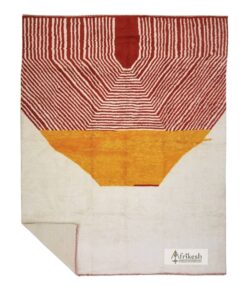 LUFIN - Beni Ourain Rug 12x15 - Red & Orange Moroccan Rug