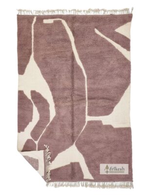 TISSIA - Brown Moroccan Rug - Tufted Beni Ourain Custom Rug Sizes