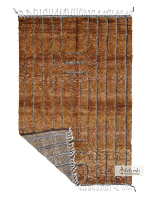 ILIAN - Beni Ourain Rug – Tufted Custom Brown Rug