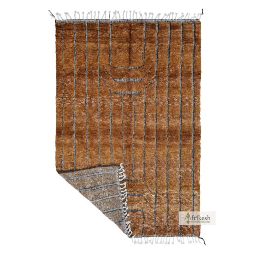 ILIAN - Beni Ourain Rug – Tufted Custom Brown Rug