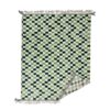 FAWAR - Beni Ourain Rug – Checkered Green & White Custom Rug