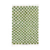 LORIA - Beni Ourain Rug – Green & White Checkered Rug Custom Sizes