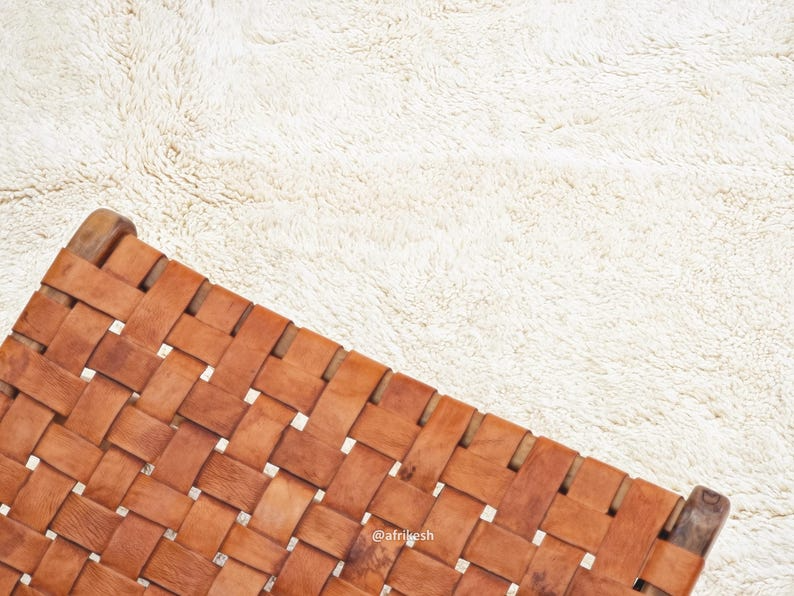 Amalina – Beni Ourain Black and White Rug – Moroccan Geometric Rug - Image 6