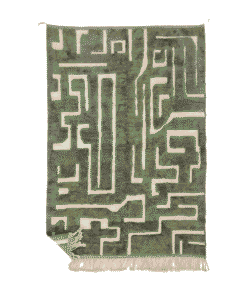 Chams – Green And Beige Rug – Beni Mrirt CustomTufted Rug