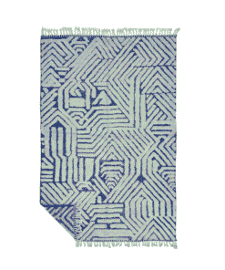 Horizon - Beni Ourain Rug – Tufted Custom Blue & Sage green Rug