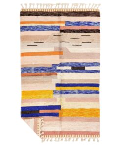 Isli – Multicolor Striped Rug | Moroccan Beni Ourain Rug – Custom Sizes