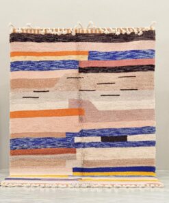 Alternative view of Isli – Multicolor Striped Rug | Moroccan Beni Ourain Rug – Custom Sizes