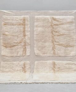 Alternative view of Kamil–  Moroccan White Carpet – Beni Mrirt Tufted Custom Rug