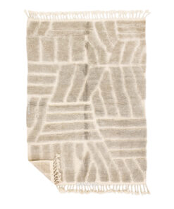 Sahra - Gray Beni Ourain Tufted Rug - Luxurious Custom Moroccan Rug