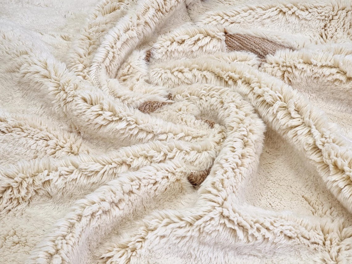 Tamlalt – Beige And White Rug – Beni Mrirt Geometric Custom Rug - Image 10
