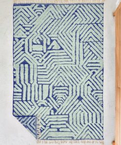 Horizon - Beni Ourain Rug – Tufted Custom Blue & Sage green Rug