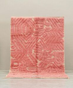 Alternative view of Tirra – Custom Tufted Rug – Pink Beni Mrirt Rug