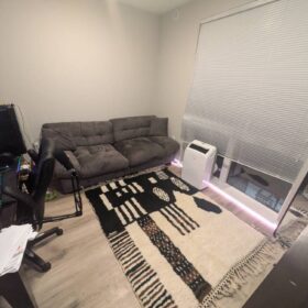 NOUSA - Black And Yellow Rug – Berber Beni Mrirt Abstract Custom Rug