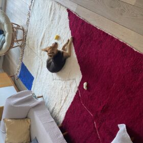 Ranya  – Black And White Rug – Beni Ourain Abstract Custom Rug