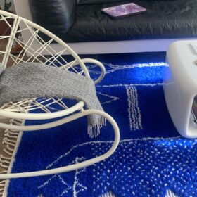 NUMRA – Beni Ourain Abstract Rug – Orange Wool Custom Rug