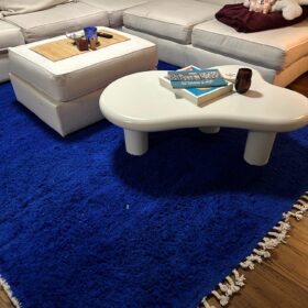 DANEEN – Pink Rug– Moroccan Beni Ourain Solid Custom Rug