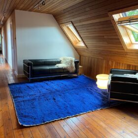 BENAZIR – Solid Green Carpet – Beni Ourain Solid Custom Rugs