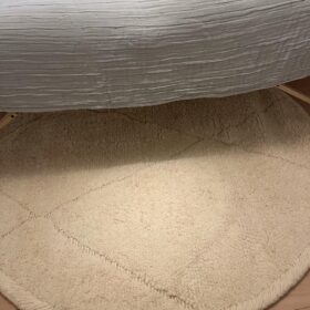 Aylin – Beni Ourain Tufted Rug – Custom Yellow And Green Rug – Moroccan Handmade Carpet