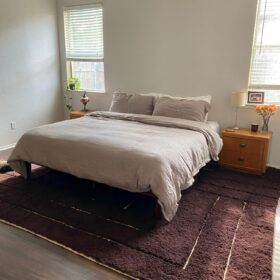 Aylin – Beni Ourain Tufted Rug – Custom Yellow And Green Rug – Moroccan Handmade Carpet