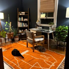 Ranya  – Black And White Rug – Beni Ourain Abstract Custom Rug