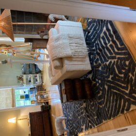 Aylin – Beni Ourain Tufted Rug – Custom Yellow And Green Rug – Moroccan Handmade Carpet