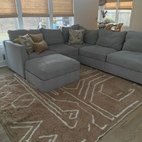 Ranya  – Black And White Rug – Beni Ourain Abstract Custom Rug