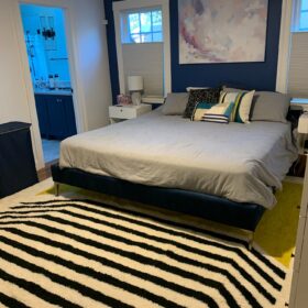 Aghilas – White and Black Striped Rug | Moroccan Beni Ourain Rug – Custom Sizes