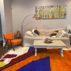 Ranya  – Black And White Rug – Beni Ourain Abstract Custom Rug