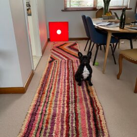 Aghilas – White and Black Striped Rug | Moroccan Beni Ourain Rug – Custom Sizes