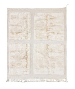 Kamil–  Moroccan White Carpet – Beni Mrirt Tufted Custom Rug