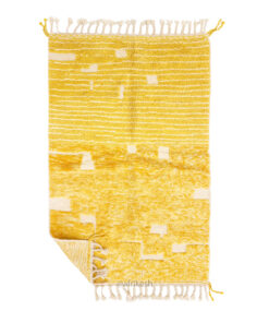 Idril– Custom Tufted Yellow carpet– Beni Ourain Moroccan Rug