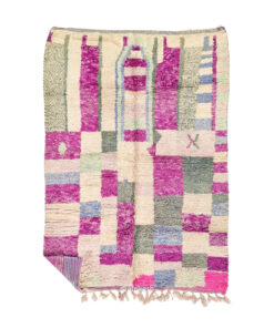 Manar- Cream and Purple Carpet - Boujaad Moroccan Rug 6x8