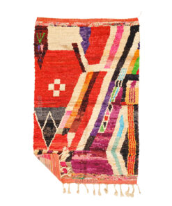 Massinissa- Boujaad Moroccan Rug 5x8 - Vintage Colorful Moroccan Rug