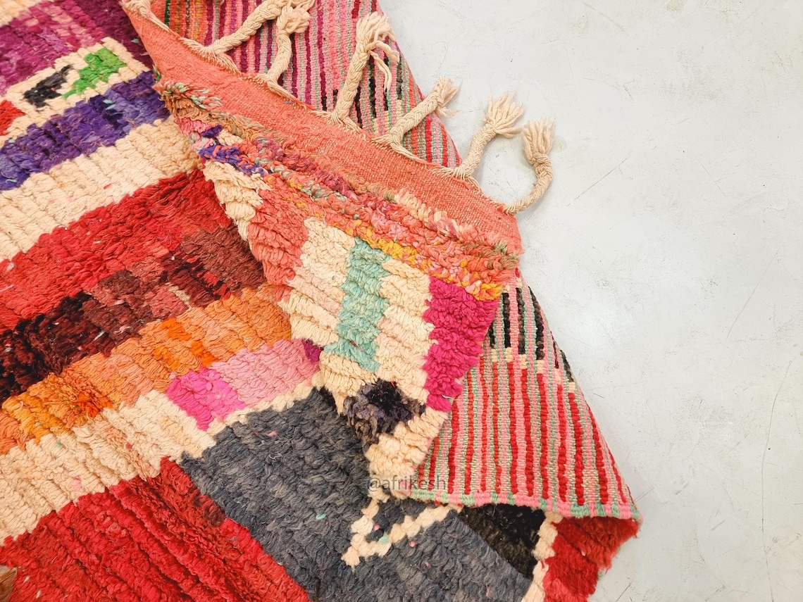 Massinissa- Boujaad Moroccan Rug 5x8 - Vintage Colorful Moroccan Rug - Image 6