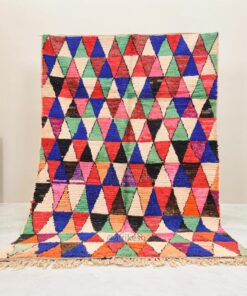 Alternative view of Noura- Boujaad Moroccan Rug 5x8 - Vintage Colorful Moroccan Rug