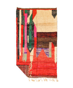 Taziri- Vintage Moroccan Rug - Red Boujaad Moroccan Rug 5x9