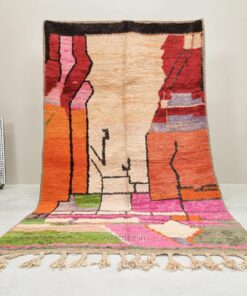 Alternative view of Tinhinan- Cream and Pink Moroccan Rug - Vintage Boujaad Rug 5x8