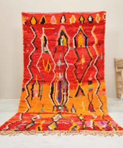 Alternative view of Yousra - Vintage Moroccan Rug - Red Boujaad Moroccan Rug 5x8