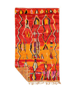 Yousra - Vintage Moroccan Rug - Red Boujaad Moroccan Rug 5x8