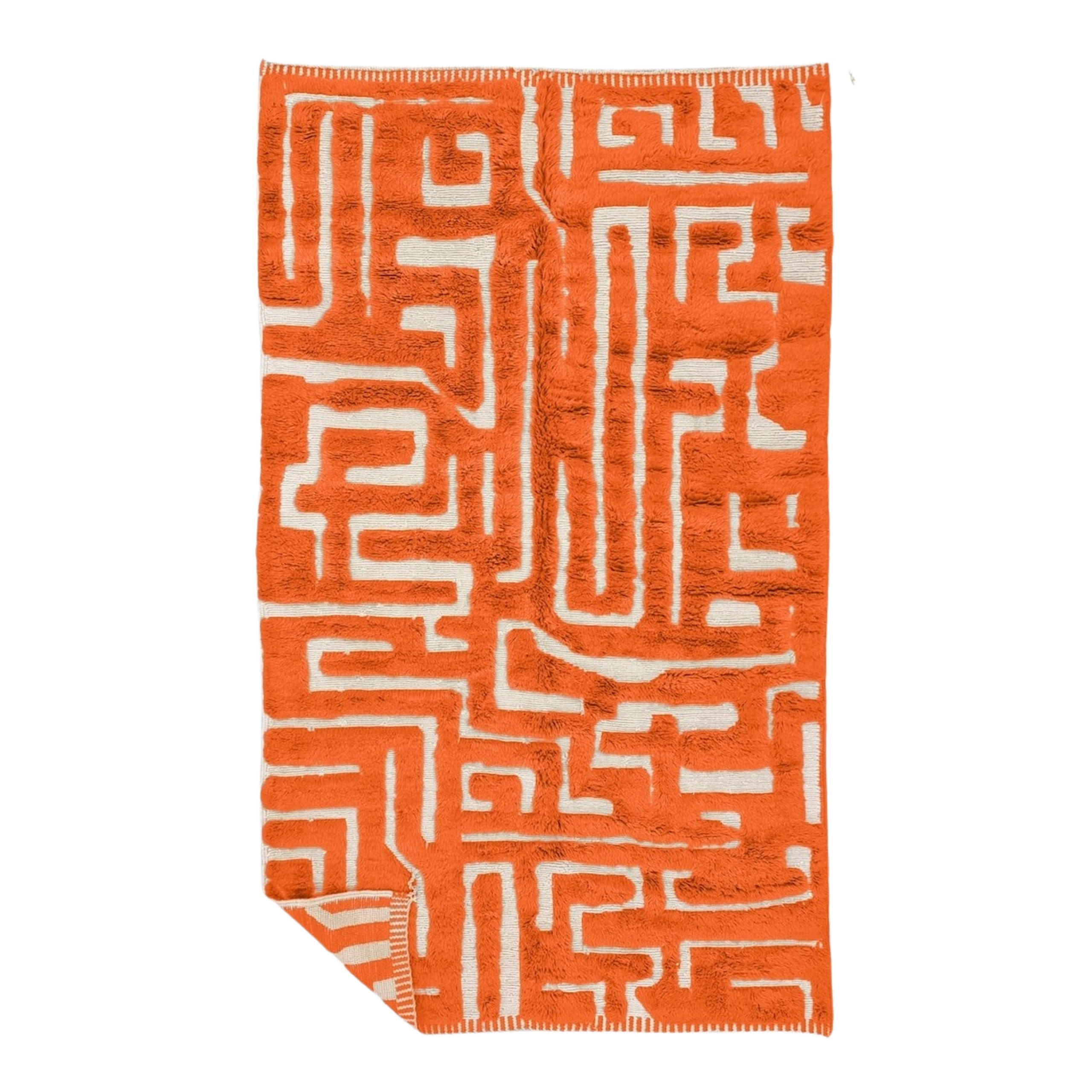 Rauwya – Moroccan Orange Rug– Beni Mrirt Tufted Custom Carpet