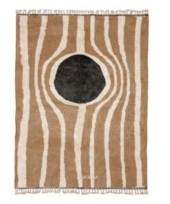 Azru– Brown and Black Striped Rug | Beni Ourain Moroccan Rug – Custom Sizes